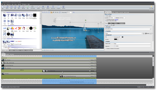 AquaSoft SlideShow Creator Main Window