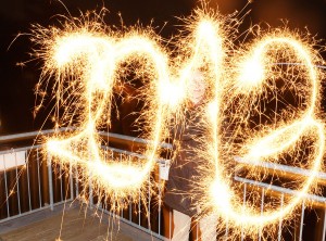 Light painting with sparklers