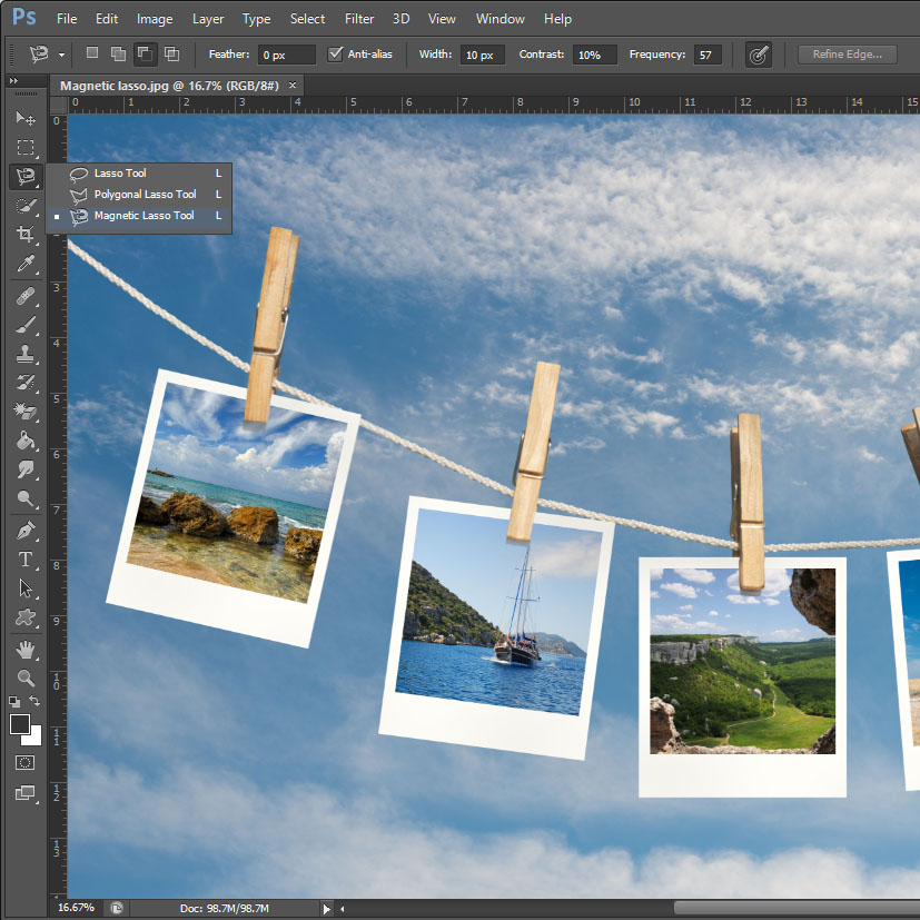 How to: creating frames and backgrounds with Photoshop – AquaSoft