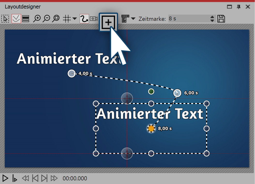 Inserting further motion markers