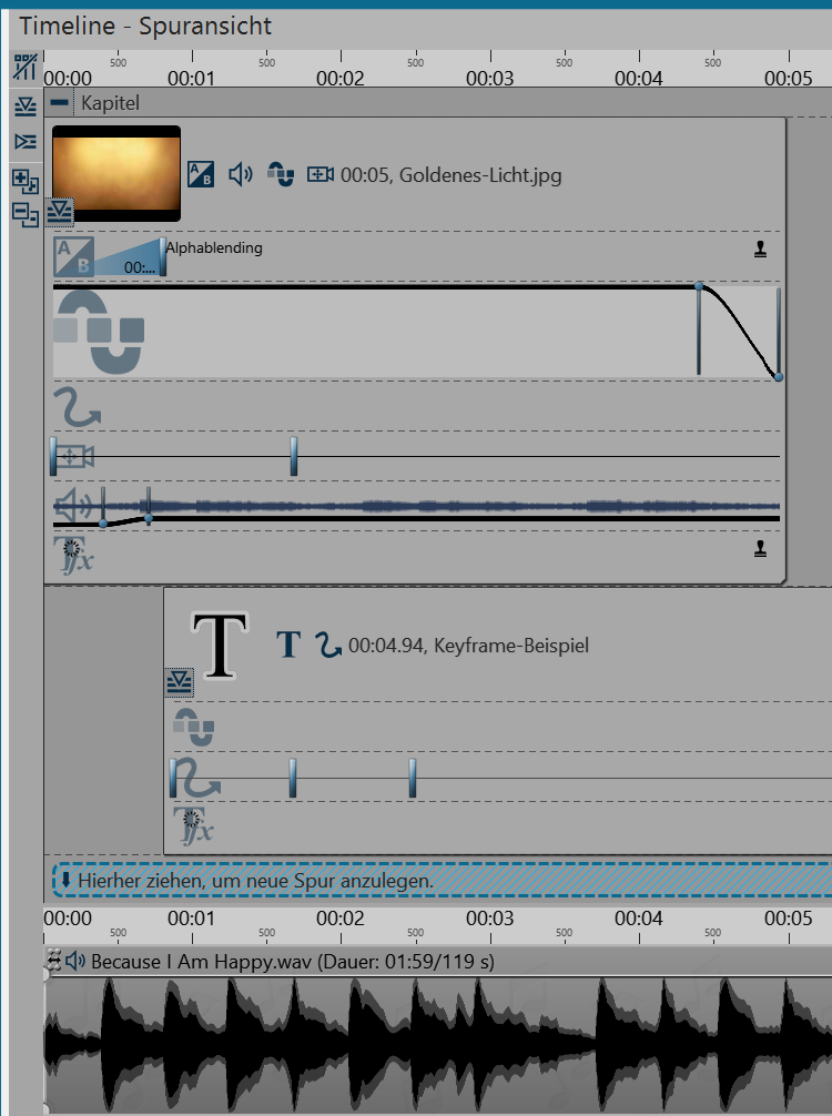 Timeline with Keyframes