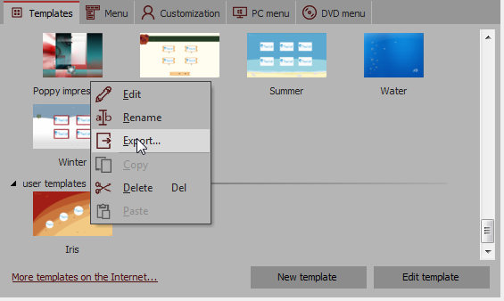 MenuWiz_ExportTemplateFromCatalog