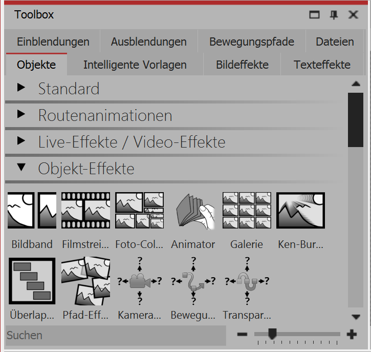 Object Effects in the Toolbox