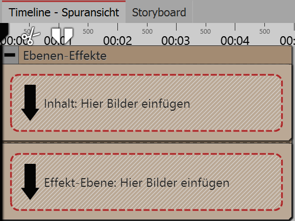 Empty layers effect in the timeline