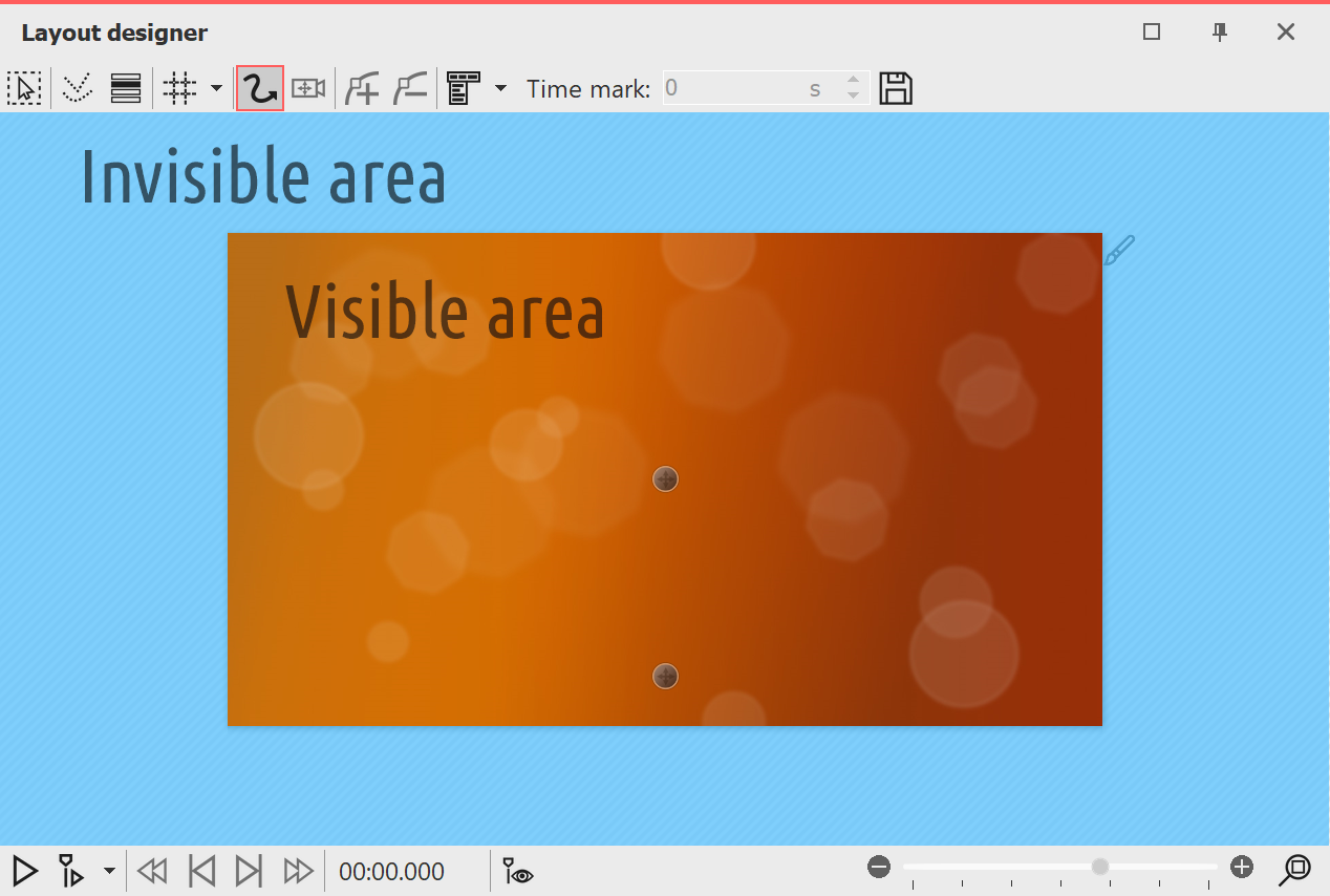 Areas in the Layout designer