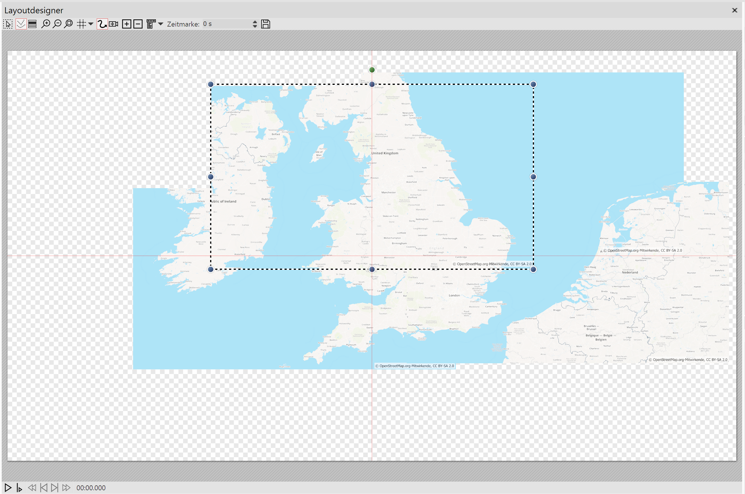 Map sections are joined together