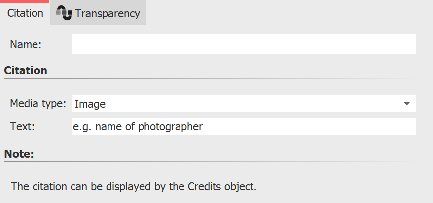 Properties of the Citation object