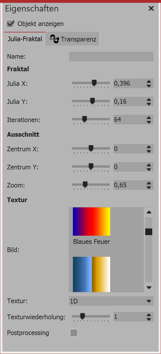 Properties for Julia set