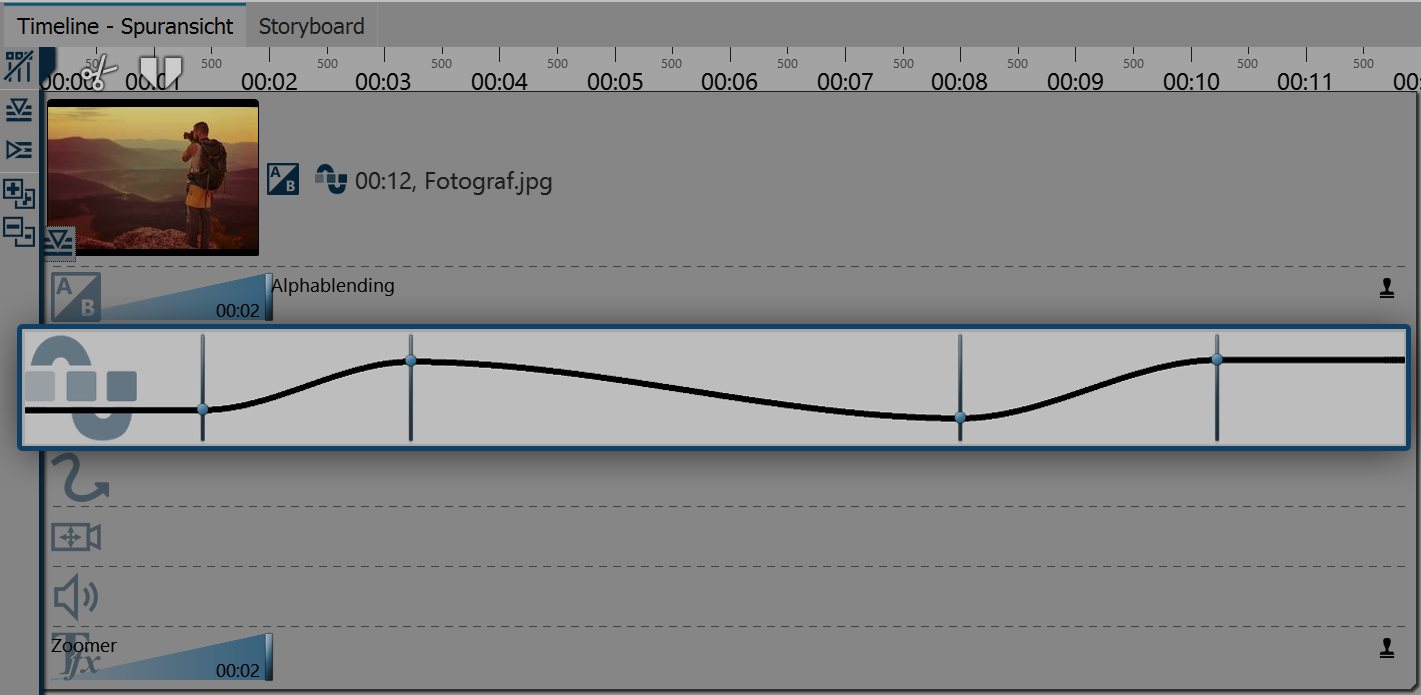 Keyframe transparency