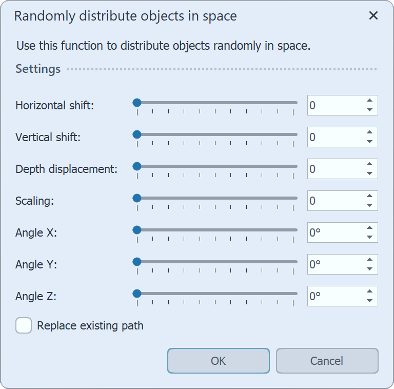 Distribute objects in the room