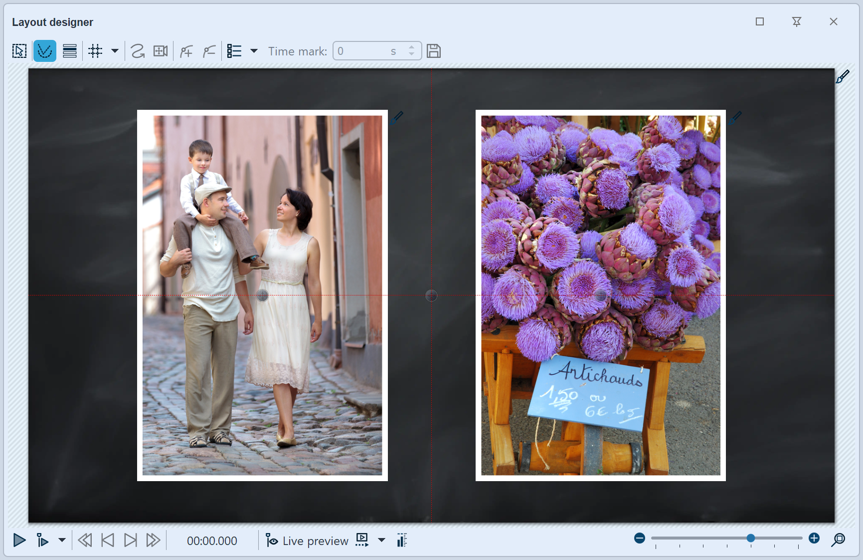 Bilder sind jetzt gleich groß, stehen nebeneinander 
