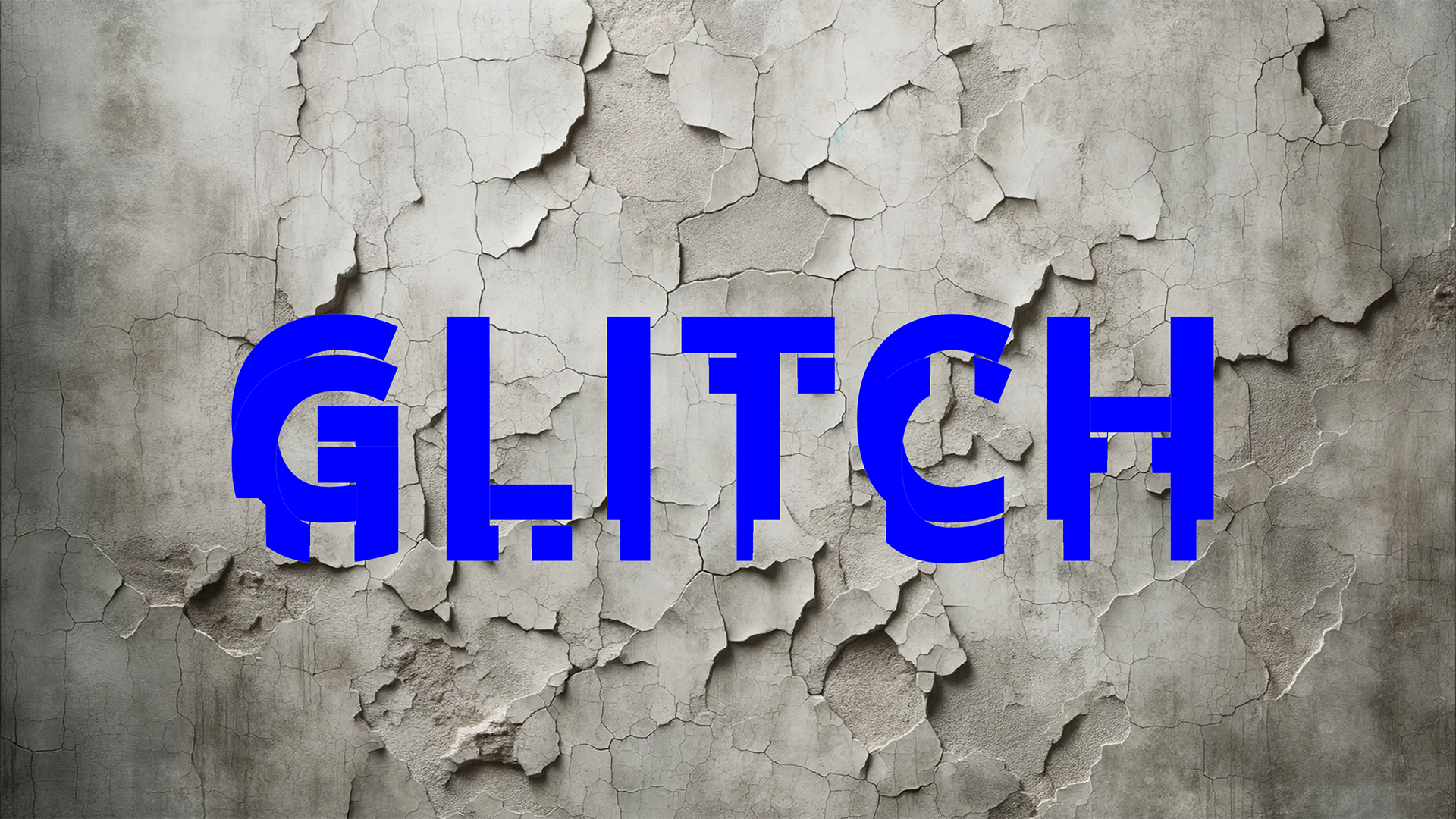Text with Glitch effect