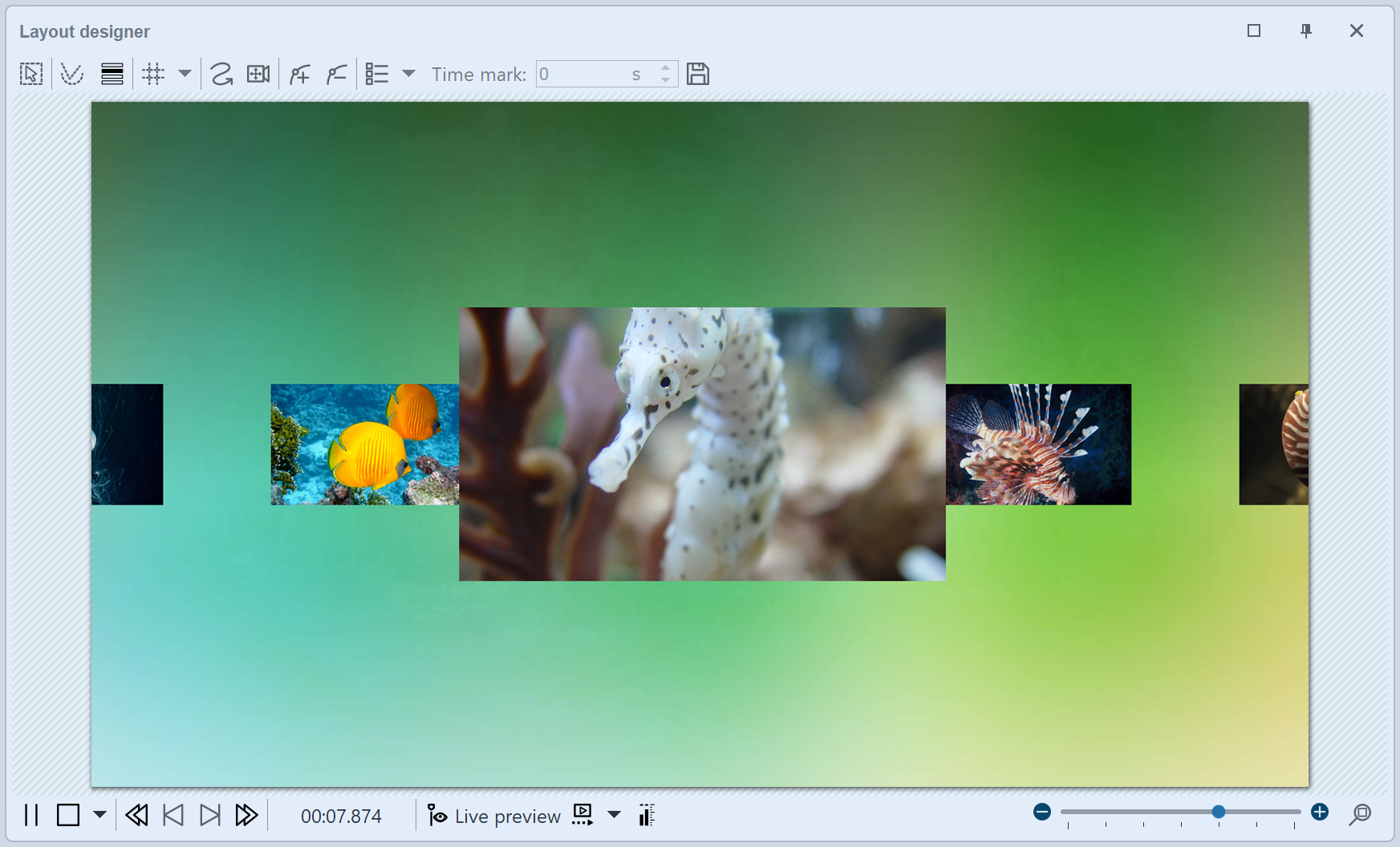 3D strips in layout designer 3D strips in layout designer