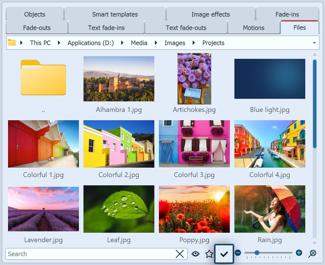 Only unused content is displayed